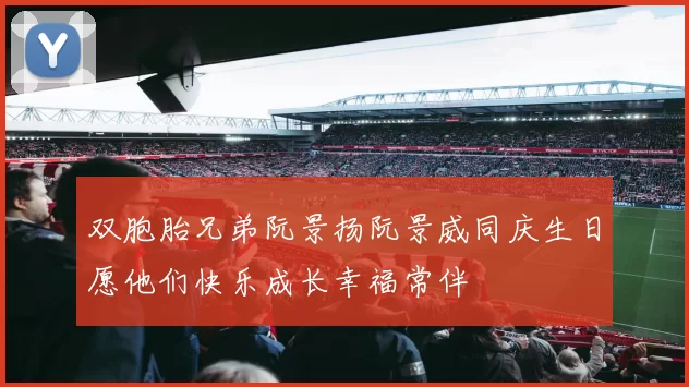 双胞胎兄弟阮景扬阮景威同庆生日愿他们快乐成长幸福常伴